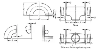 Butt Weld Pipe Fittings ANSI B16.9 Tolerance